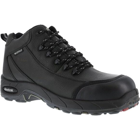 Reebok Size 8.5EW Black TIAHAWK Waterproof Sport Work Boots Composite Toe P13-12 - Picture 1 of 11